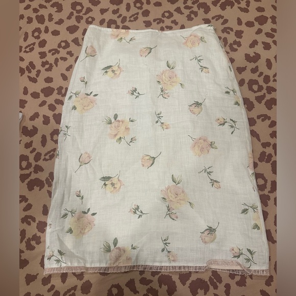 Vintage 90s Betsey Johnson, black label, linen pencil skirt - Picture 4 of 17